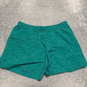 Columbia Shorts Women Medium x5” Green Patterned Tropical Elastic Waist